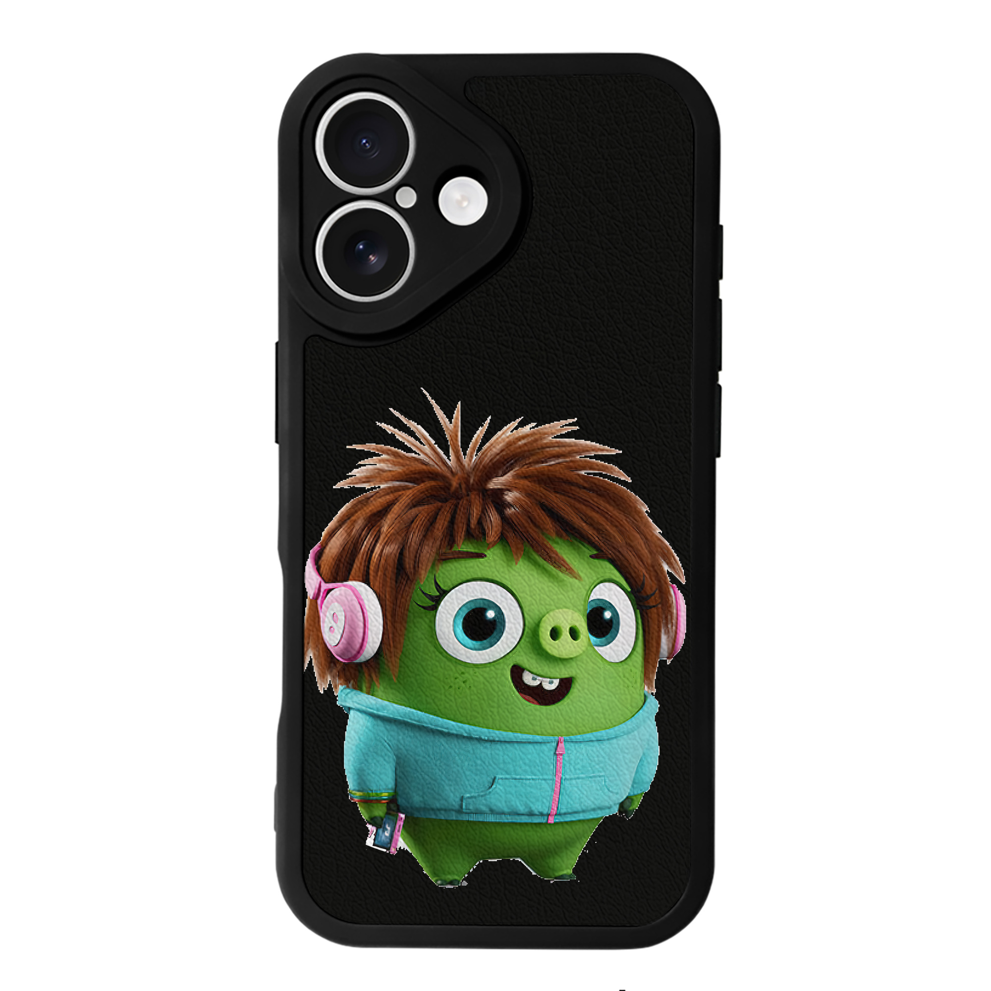 （画像用） Angry Birds アングリーバード 【iPhone 16シリーズ対応】シリコンスマホケース（レザー調） 材質：シリコン